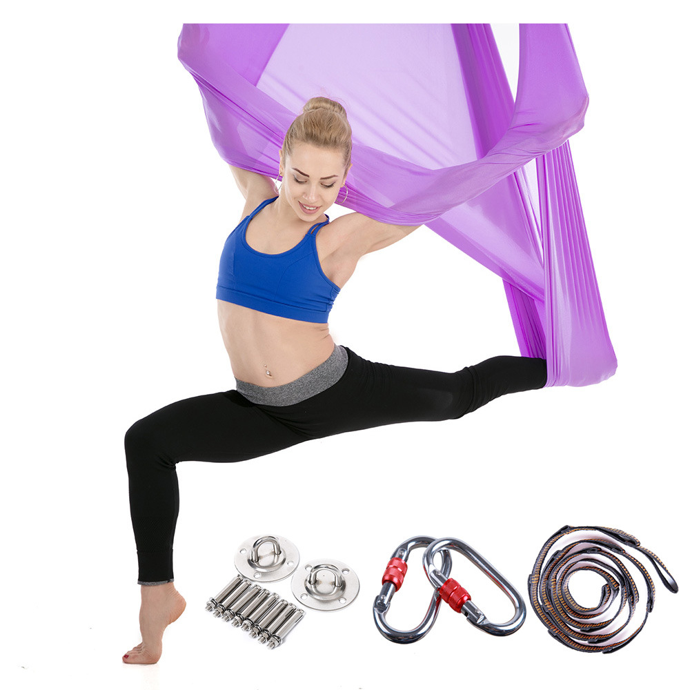 Stretch Strap Yoga - 5 x 2,8 m, komplettes Set,