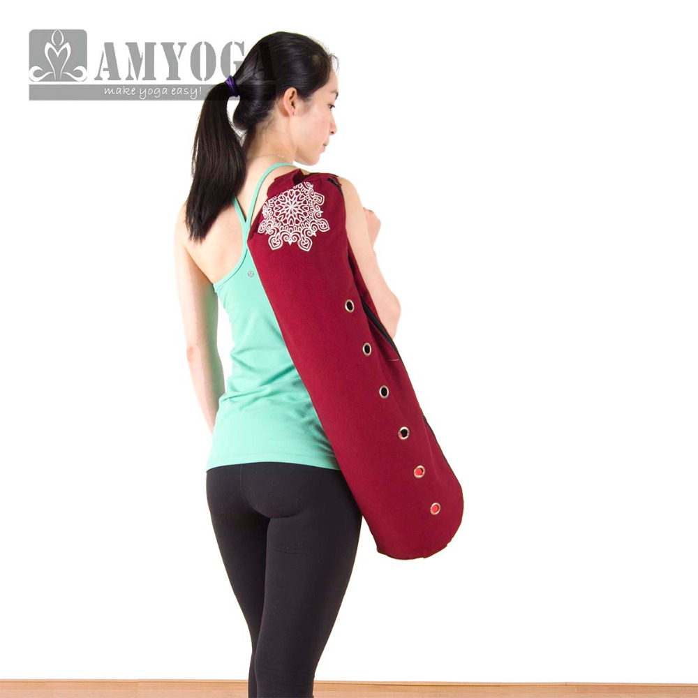 Yoga In Fitness - Canvas Yogamattentasche Einzel-Schultertasche Fitness-Sportrucksack Yogatasche für