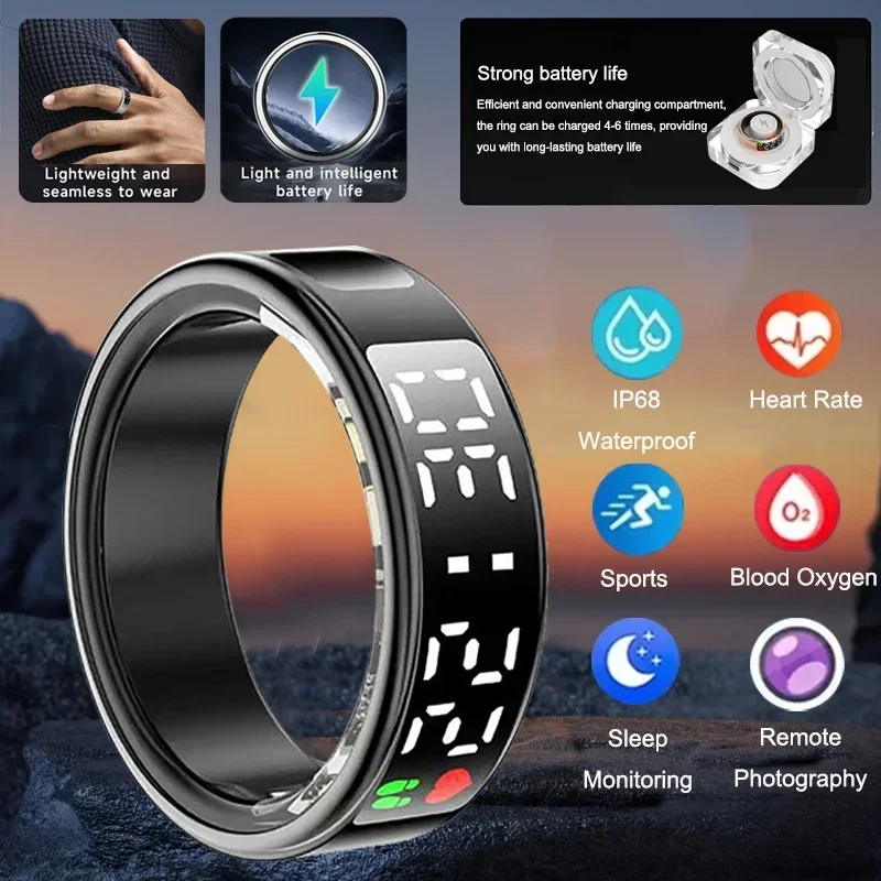 Wrist Wraps Fitness - Smart Ring Für Männer Frauen Herzfrequenz