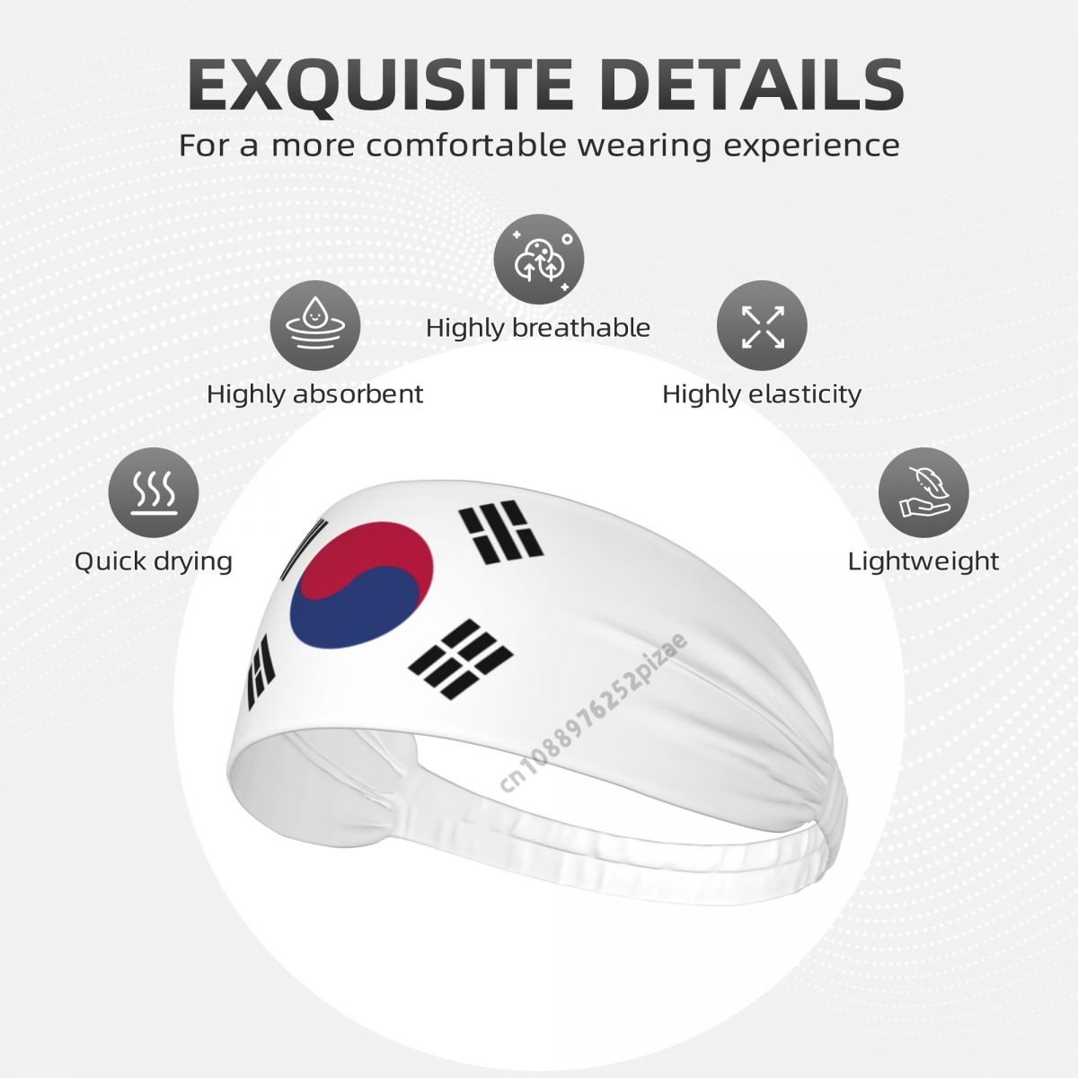 Südkorea Flagge Männer Frauen  – Yoga Fitness Band Bewertung und Preis